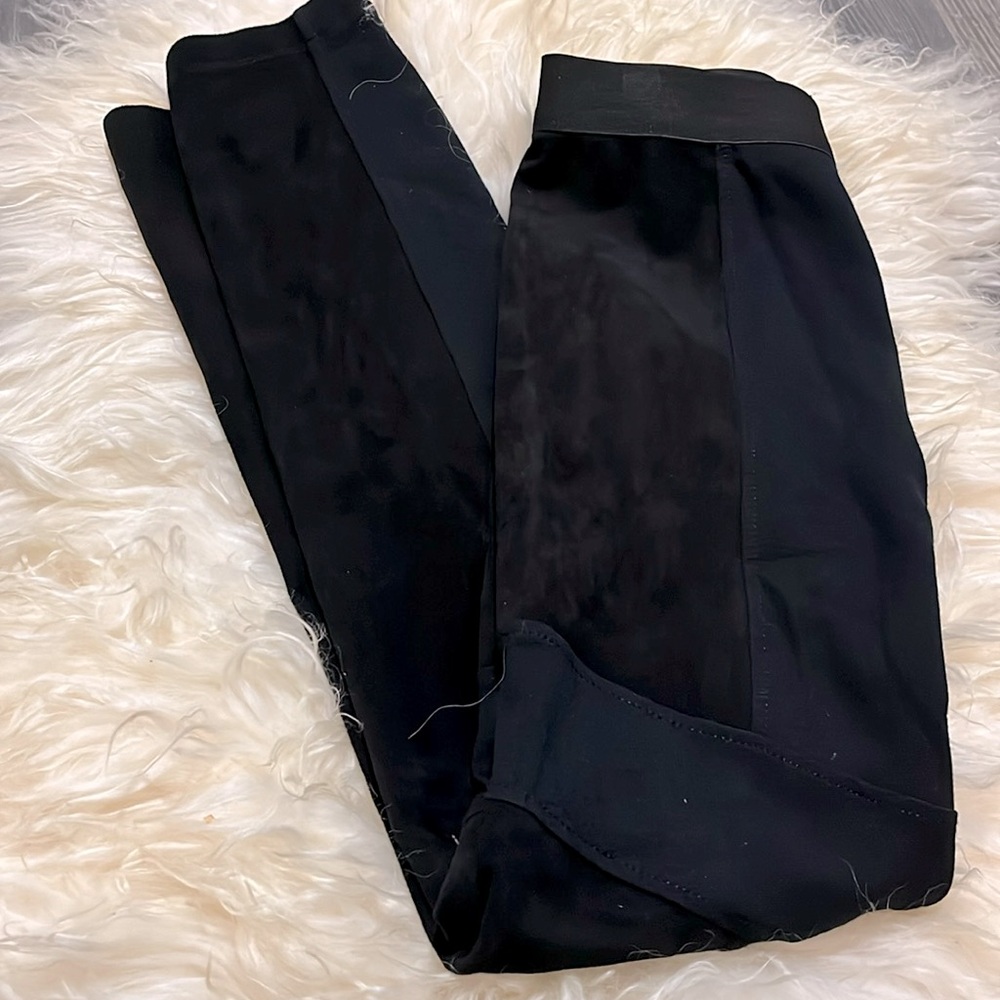 BCBG Skinny Half Suede Half Stretch Spandex Pants XS